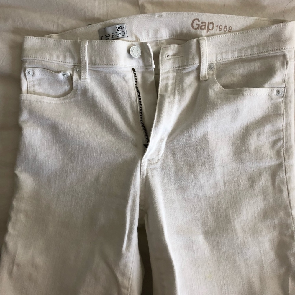 Gap Skinny White Jeans